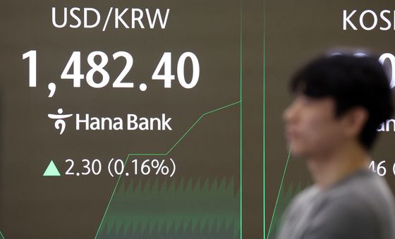 원달러 환율  1,482.40원