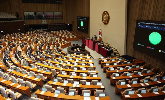 내란재판부법 가결