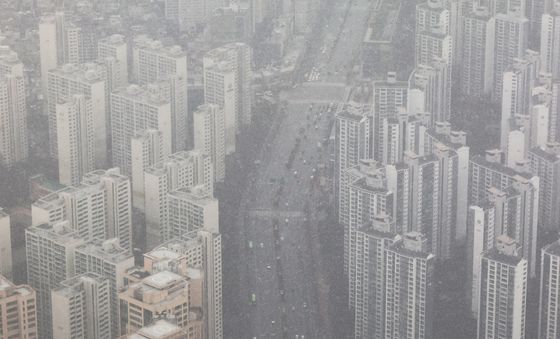 하얀 눈 내리는 서울