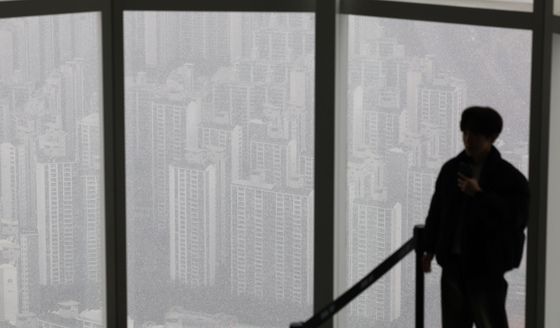 눈발 날리는 서울