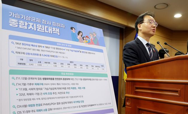 가습기살균제 참사 피해자 종합 지원대책 발표