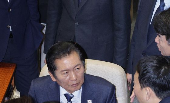 김용민과 대화하는 정청래 대표