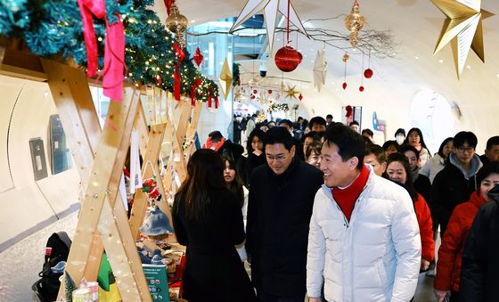 '한강 플플' 현장방문한 오세훈 시장