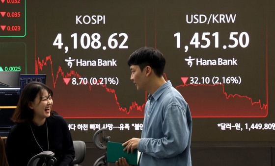 코스피도 환율도 하락