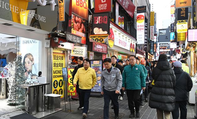 김광용 재난안전관리본부장, 성탄절 앞두고 인파 밀집지역 점검