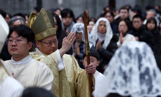 정순택 대주교, 명동성당 성탄절 미사 집전