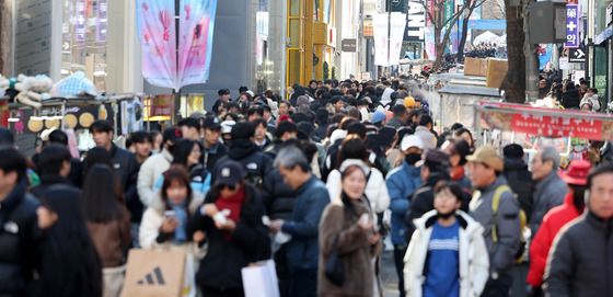 크리스마스 명동은 지금