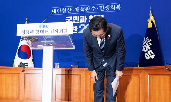 정청래, 김병기 비위 의혹에 “국민께 죄송…심각하게 지켜보고 있다”