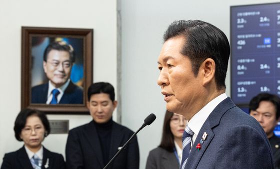 정청래 대표 첫 공식 기자회견