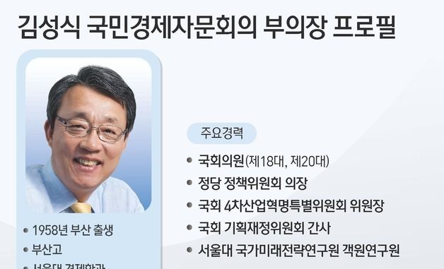 [그래픽] 김성식 국민경제자문회의 부의장 프로필