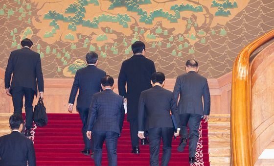 청와대 첫 출근하는 이재명 대통령