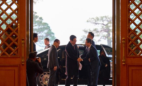 청와대 첫 출근하는 이재명 대통령