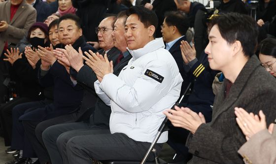 지하철 1역사 1동선 확보 기념행사 참석한 오세훈 시장