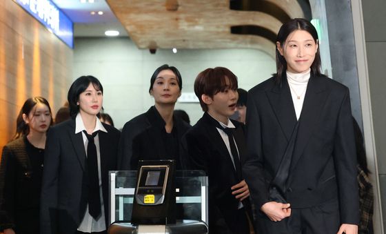 원더독스 팀과 연예대상 대상 참석한 김연경