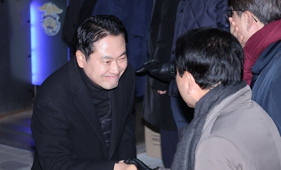 '영장 기각' 추경호 의원 마중 나온 장동혁 대표