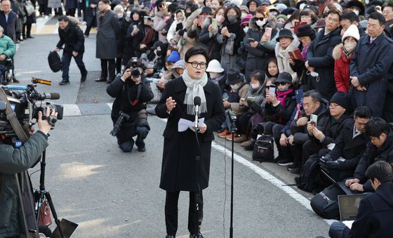 한동훈, 비상계엄 1주년 국회 기자회견