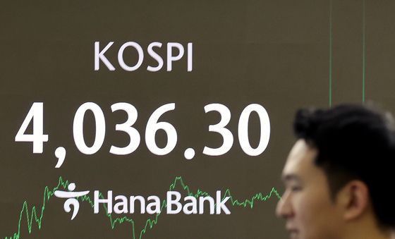 코스피 '4000선 회복 마감'