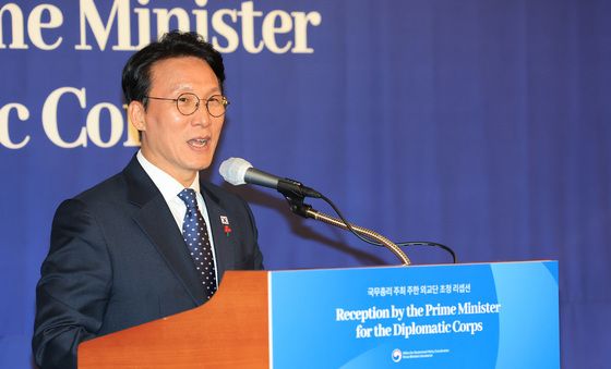 환영사하는 김민석 국무총리