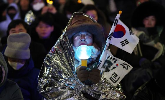 최강한파에도 '민주주의 수호'