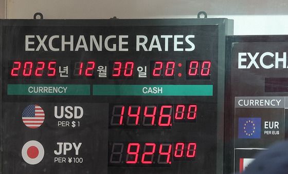 급락세 속 연평균 환율 최고 기록