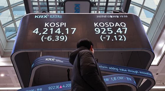 2025 국내 증시 폐장…코스피, 4214.17 마감