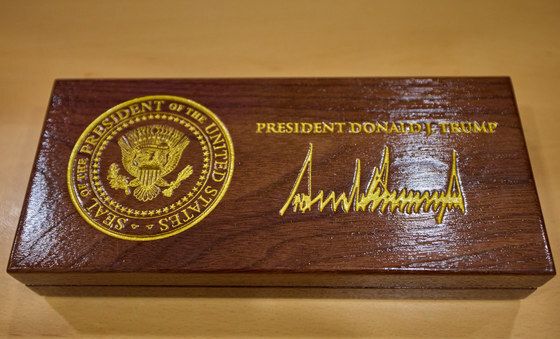 백악관 황금열쇠 공개