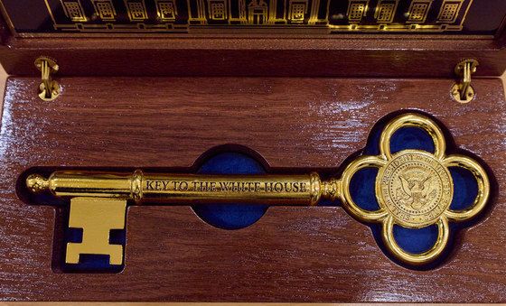 백악관 황금열쇠 공개