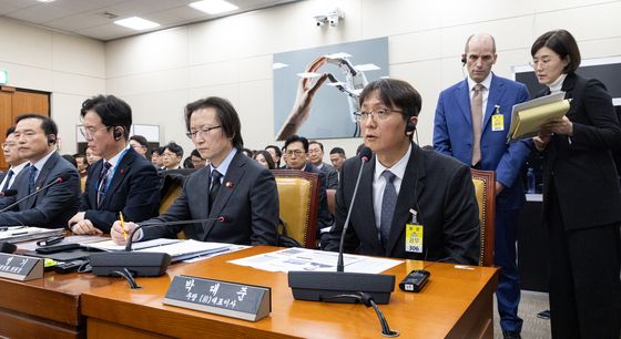 답변하는 박대준 전 쿠팡 대표이사