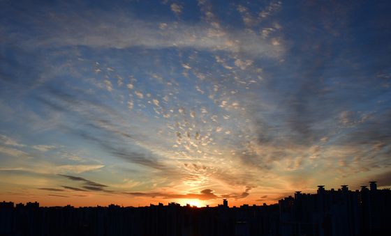 서쪽 하늘로 지고있는 2025 을사년