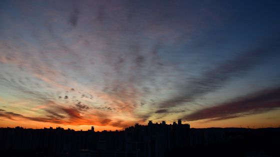 2025년 마지막 저녁 노을