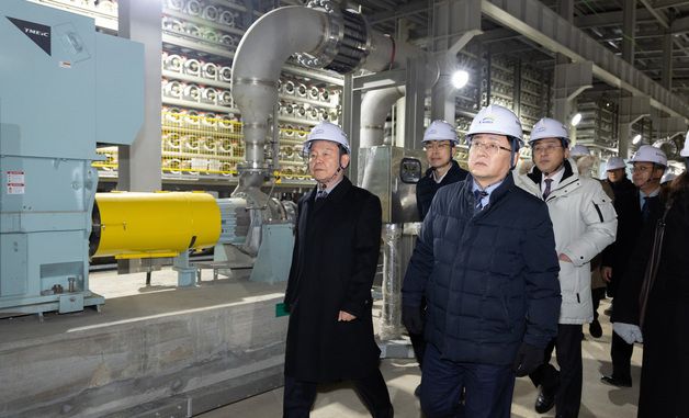 김성환 장관, 대산임해 해수담수화사업 현장 방문