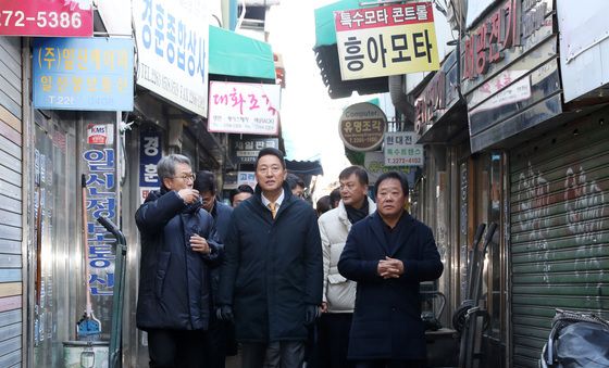 '종묘 경관 훼손' 논란 세운지구 찾은 오세훈 시장