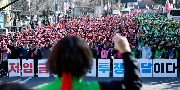 전국학교비정규직연대회의 2차 총파업대회