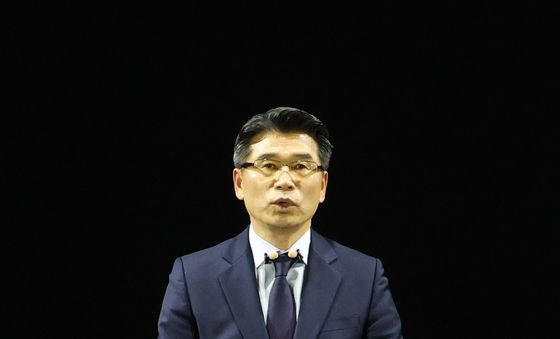 기아 80주년 기념식 인사말 하는 송호성 사장