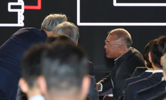 기아 80주년 기념식 참석한 정의선 회장