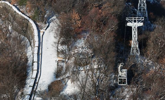 케이블카 타고 눈 구경
