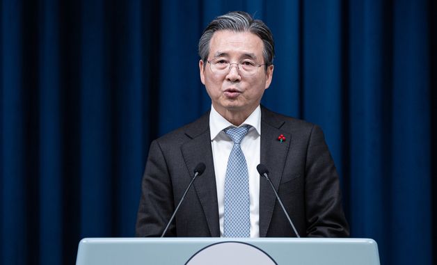 김용범 정책실장 '소프트뱅크그룹 회장 접견 브리핑'