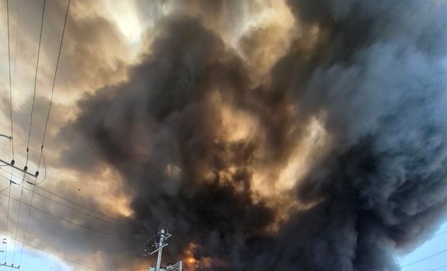 칠곡 왜관읍 섬유공장서 화재