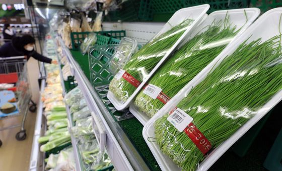 채소값 큰폭으로 올랐다 '부추 32% 상승'