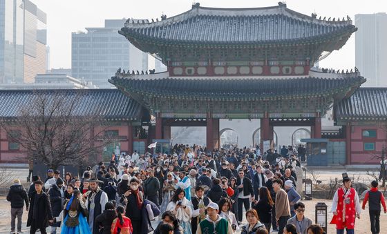 '포근한 대설, 경복궁 구경'