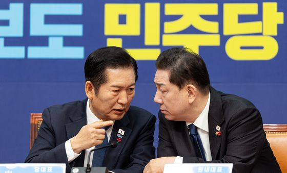 대화 나누는 정청래·김병기