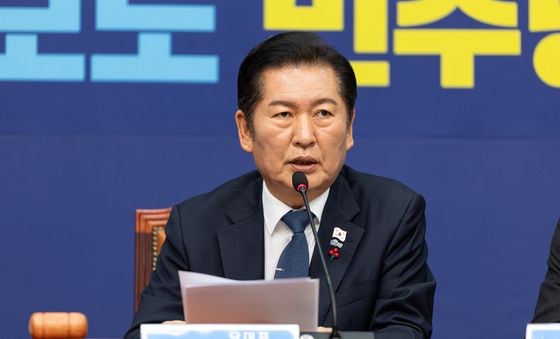 최고위 모두발언하는 정청래 민주당 대표