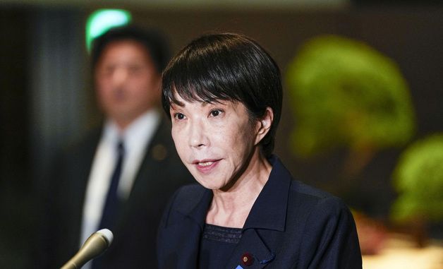 지진 대응 설명하는 다카이치 사나에 日 총리