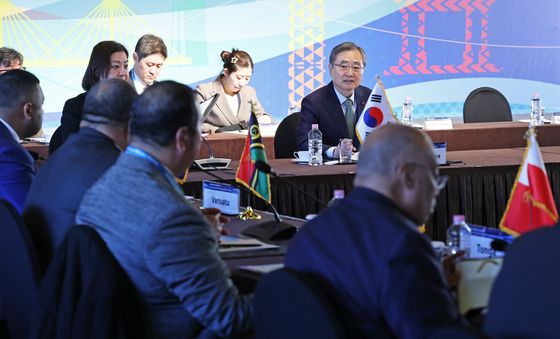 한·태도국 외교장관회의 발언하는 조현 장관