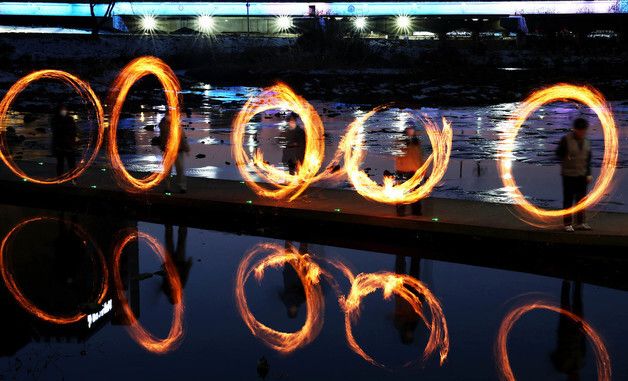 정월대보름 맞이 쥐불놀이