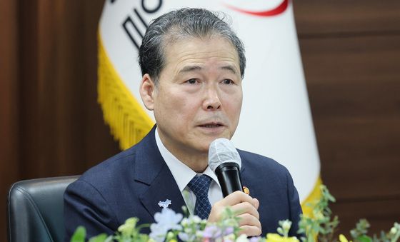 인사말하는 김영호 통일부 장관