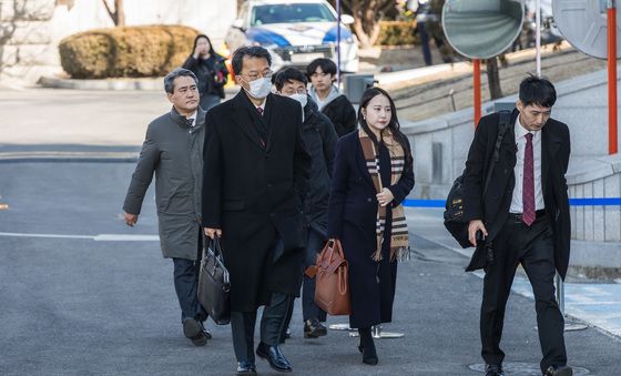 탄핵심판 10차 변론 출석하는 尹측 차기환 변호사