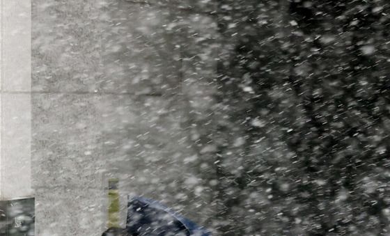 눈보라를 헤치며