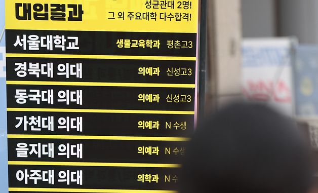 의대정원 복귀에 수험생도 혼란