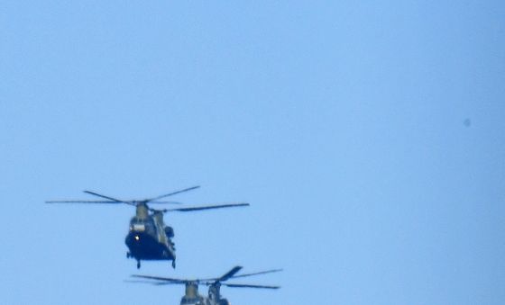 육군 항공단 헬기 출동